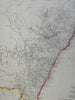 New South Wales Australia 1858 Weller Weekly Dispatch map Tooley #1318 detailed