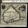 Ghent Ghand Belgium 1697 Foppens river god cherubs decorative city plan map