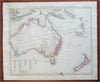 Australia New Zealand New Caledonia Papua New Guinea 1855 Stulpnagel map