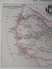 Senegal West Africa French Colony Goree St. Louis 1850 Villerey decorative map