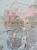 Portsmouth Hampshire England 1881 Edward Weller detailed city plan