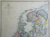 Holland Netherlands Low Countries Amsterdam Utrecht 1863 Lowry engraved map
