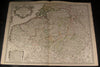 Catholic Netherlands Artois Flanders Liege Luxemburg 1702 Delisle antique map