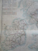 British Isles Railways Ireland England Scotland Wales c. 1855-60 Fullarton map