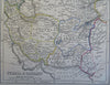 Persia Iran Afghanistan Baluchistan Turkestan c. 1850 Chapman engraved map