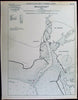 Bridgeport Connecticut Long Island Sound 1901 old antique nautical chart map