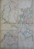 Russia in Europe Ukraine Crimea Poland Finland 1860 Blackie two sheet map