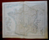 France w/ foreign island possessions insets c. 1855-60 Fullarton large map