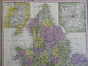 England Wales Liverpool London Yorkshire Cornwall Sussex c. 1846-9 Mitchell map