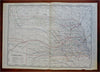 Nebraska Omaha Lincoln Grand Island Bellevue c. 1880's-90 Cram large map