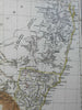 Australia New South Wales Kangaroo Island Brisbane 1832-47 Stieler detailed map