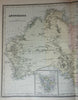 Australia Tasmania New Zealand explorer routes Torrens 1889 Bradley large map