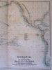 Oceania Australia hooked Lake Torrens c.1855 Fullarton large map Pacific islands
