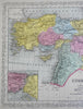 Ottoman Empire Anatolia Syria Mesopotamia Turkey in Asia 1857 DeSilver map