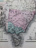 Australia New South Wales Tasmania Van Diemen's Land counties c.1877 scarce map