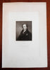 Goethe German Playwright Poet c. 1850's fine India Proof engraved portrait