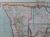 South Africa Botswana Christian missionaries Vaticana c.1953 large old map