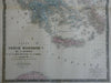 Greece Ottoman Balkans Crete Macedonia 1830's Brue large detailed map hand color