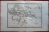 Australia shows hooked Lake Torens New Zealand Oceania c.1845 Bellier map
