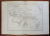 Oceania Australia New Zealand Polynesia Hawaii Indonesia c. 1840-45 map