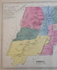 Berlin Kensington Connecticut Beckleyville 1869 Baker Tilden detailed town map