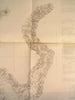 Chesapeake Bay Head to Potomac River Virginia 1862 U.S.C.S. old nautical chart