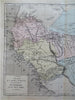 West Africa Mts. of Kong 1855 Guinea Senegal Gambia Niger River Dufour map