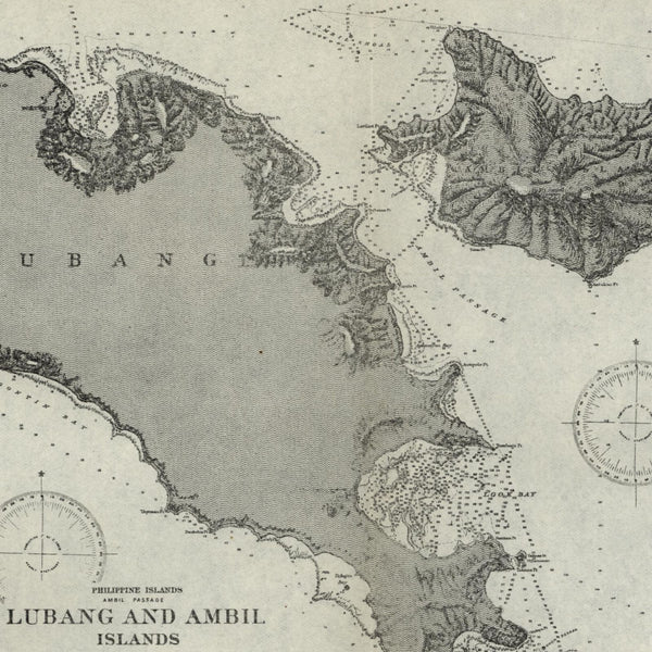 Ambil Passage Lubang Philippine Islands 1902 detailed nautical chart map