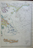 Kingdom of Greece & Ottoman Empire Macedonia Albania 1863 Ettling two sheet map