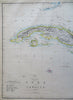 Cuba & Jamaica Caribbean Islands Havana Kingston c. 1856-72 Weller map