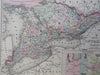 Great Lakes Erie Huron Ontario Manitoba Canada 1887 scarce Bradley-Mitchell map