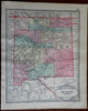 New Mexico or Utah and Washington 1892 Tunison double sided Map