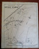 Hyde Park Norfolk County Massachusetts 1871 detailed city plan map home owners