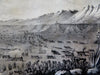 Santa Fe New Mexico Landscape & City View 1848 Graham Abert lithographed print