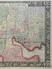 Baltimore Maryland detailed city plan Patapsco River Railroad 1860 Mitchell map