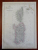 Corsica & Sardinia Elba Sassari Bonifacio Cagliari c. 1856-72 Weller map