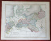 Kingdom of Prussia Silesia Westphalia Berlin Saxony c 1850-8 Archer engraved map