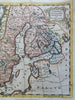 Scandinavia Sweden Denmark Norway Baltic Sea 1760 Jefferys decorative map