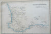 Australia Regions North South West Australia Tasmania 1860 Bartholomew map