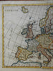 Europe Iberia British Isles Holy Roman Empire Poland Ottomans 1780 Bonne map