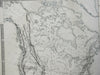 Physical Map of North & South America Jorulla Trindad 1856 Blackwood map