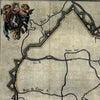 Ghent Ghand Belgium 1697 Foppens river god cherubs decorative city plan map