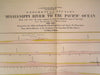 Mississippi River to Pacific Ocean 1854 U.S.G. geological chart plan map