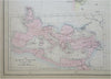 Ancient World Carthage Persia Holy Land Greece 1853 Hughes historical map