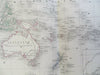 Oceania Australia New Zealand Polynesia Hawaii Indonesia c. 1840-45 map