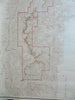 Bryce Canyon National Park Utah 1947 huge topographical chart