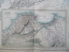 Algeria North Africa Oran Algiers Constantine c. 1855-60 nice Fullarton map