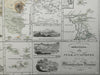 Volcanic Islands of World Cape Verde Sicily Azores Antilles Iceland 1850 map