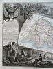 Southern France Lower Rhone Rhine River Marseilles 1856 Levasseur decorative map