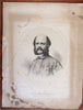 Brigadier General Ambrose Burnside Union Commander 1861 lithographed portrait